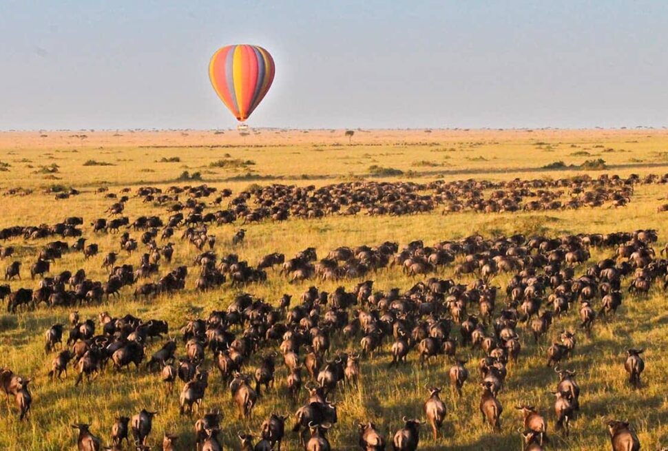 Nairobi to Maasai Mara flight packages Hot Air Balloon Safari