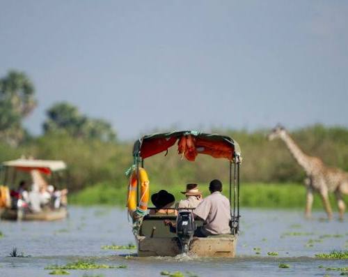 Nyerere national park boat safari Selous, Nyerere National Park luxury safari, East Africa safari itinerary, best time for safari Kenya, Cinematic Vacations safari guide